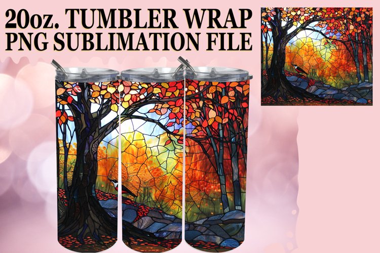 Whimsical Landscape Tumbler Artistry