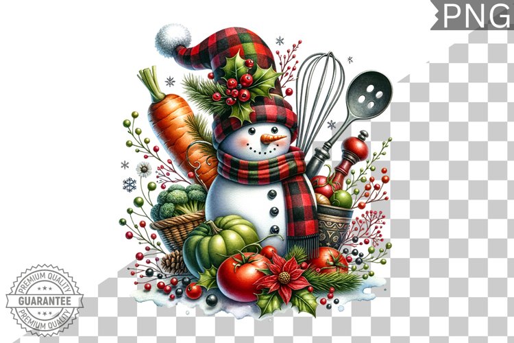 Christmas Snowman Clipart Image 13
