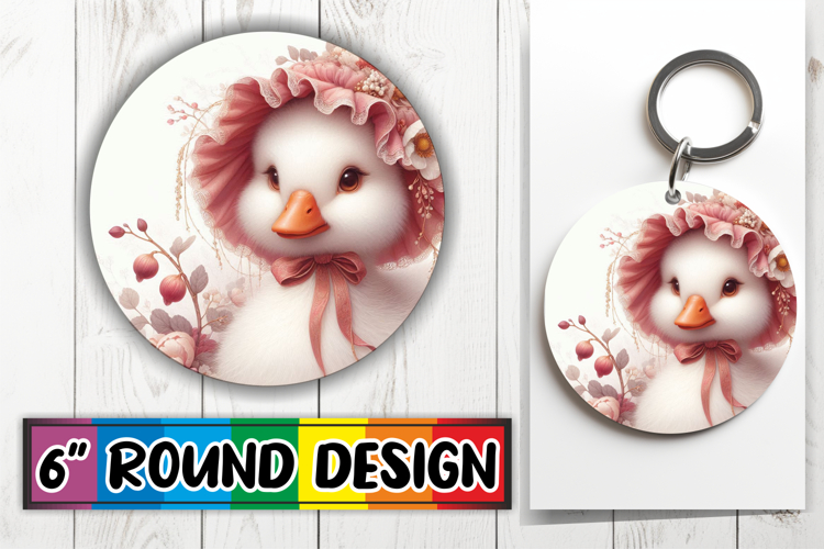 Joyful Ornaments Circle PNG, Goose