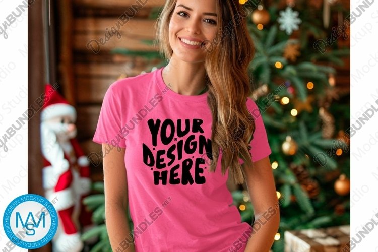 White Tshirt Mockup Image 16
