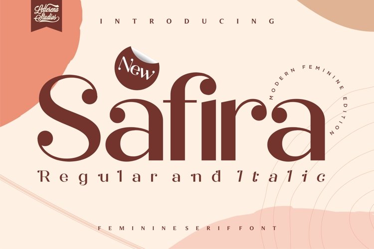 Safira - Modern Feminine Serif Font example image 1