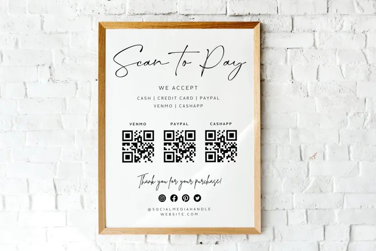 CANVA | QR Code Sign Template