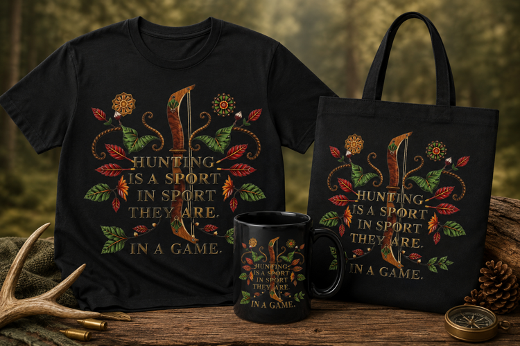 Hunting Is a Sport PNG, Archery Hunting Outdoor Design