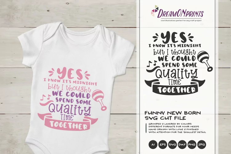 Funny New Born SVG Cut Files | Baby SVG