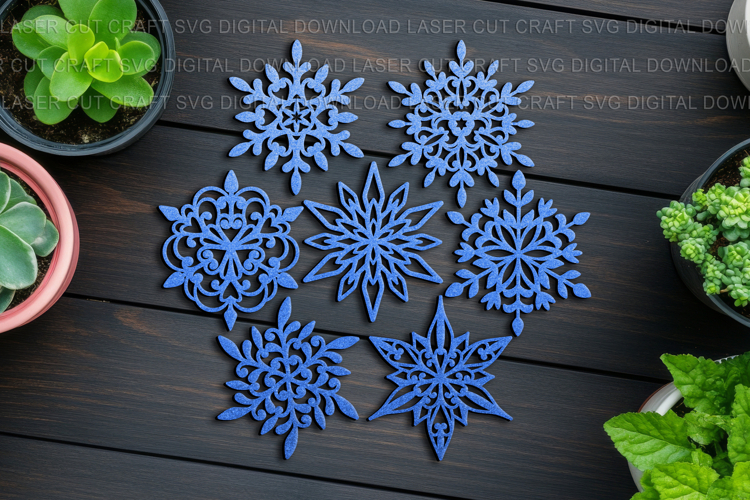 Snowflakes SVG , Laser, Craft, Cut out Files