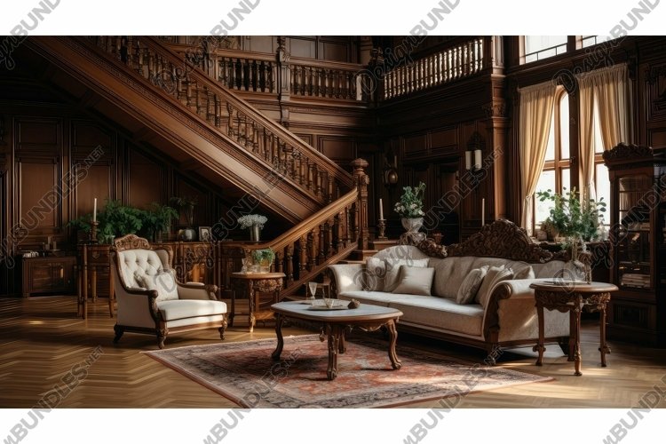 warm wooden interior room example image 1