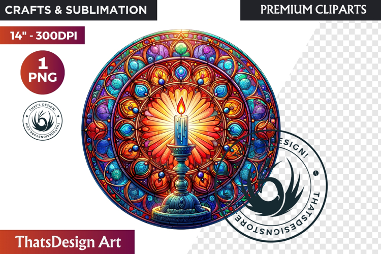 Autumn Stained Glass PNG, Fall Thanksgiving Pumpkin clipart
