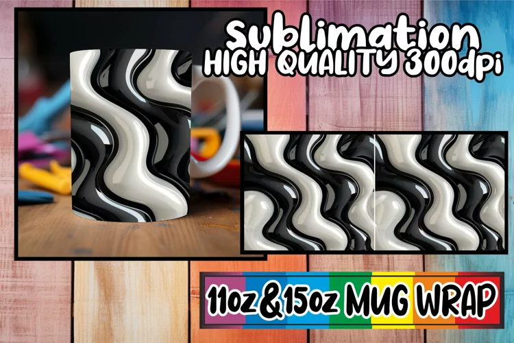 Dynamic 3D Delight: Abstract Mug Art 11oz/15oz