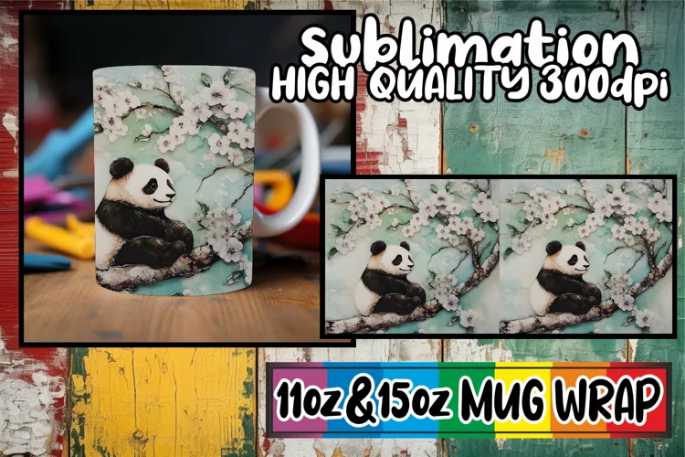 Cozy thoughts 11oz 15oz sublimation wrap, Animals