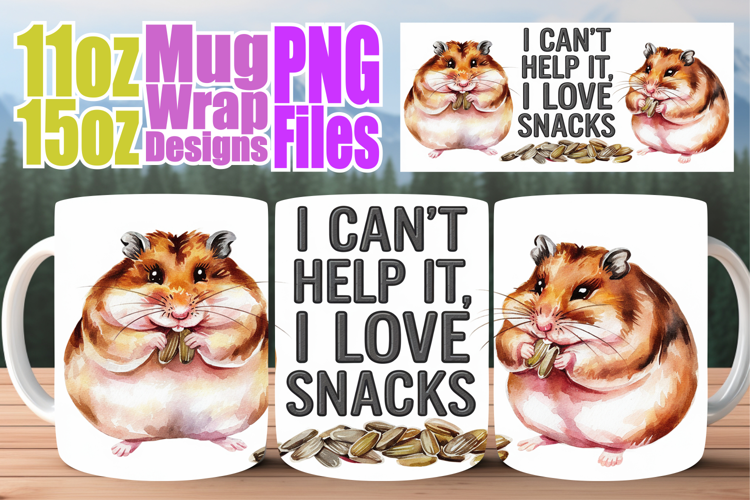 Wholesome joys 11oz 15oz mug wrap, Funny Animals
