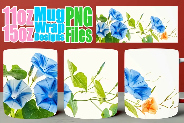 Springtime Joy Cup: Sublimated Floral Design 11oz