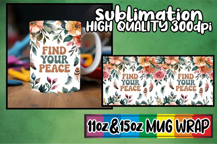 Cozy evenings 11oz 15oz sublimation wrap, Flower Quote