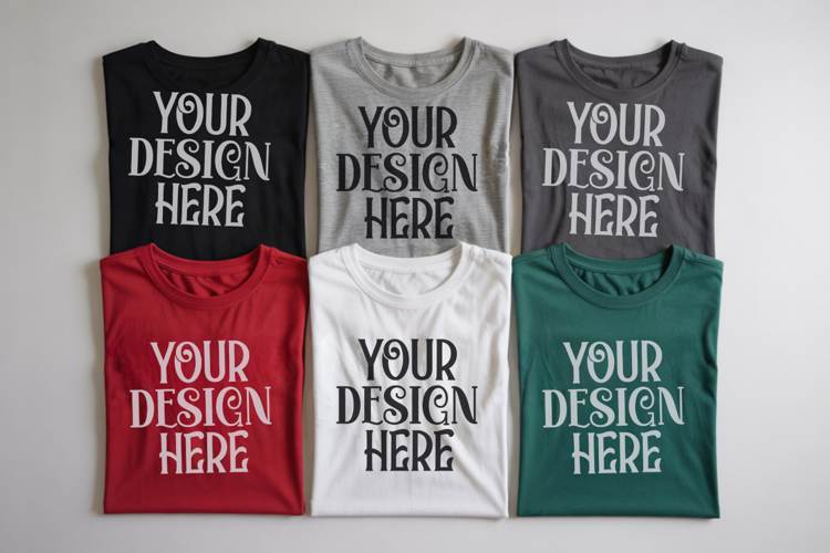 Christmas Family Matching Group Flat Lay Mockup