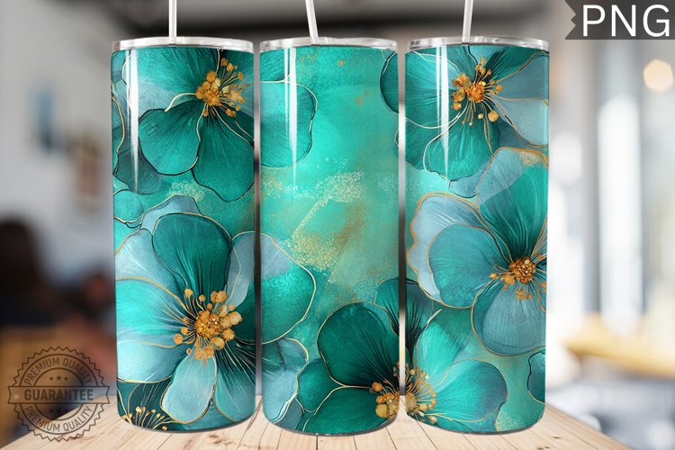 Alcohol Ink Tumbler Wrap Image 3
