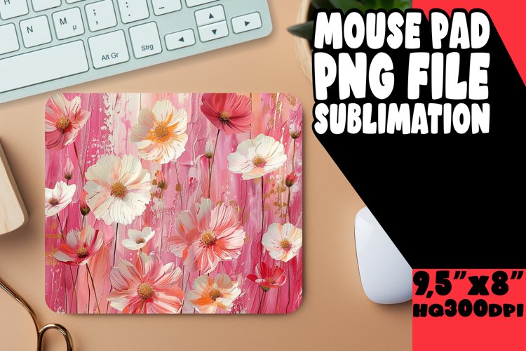 Fashionable Blossom Desk Pad - Stylish Functionality example image 1