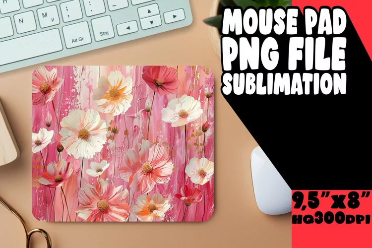 Fashionable Blossom Desk Pad - Stylish Functionality