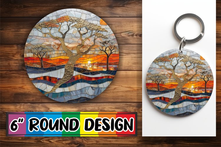 Landscape Keychain Luxe Landscape Keychain Delights: Golden Elegance (3568807)