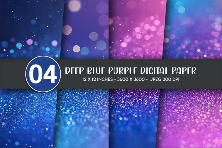 Deep Blue Purple Digital Paper