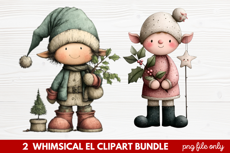 Cute Elf Clipart Image 14