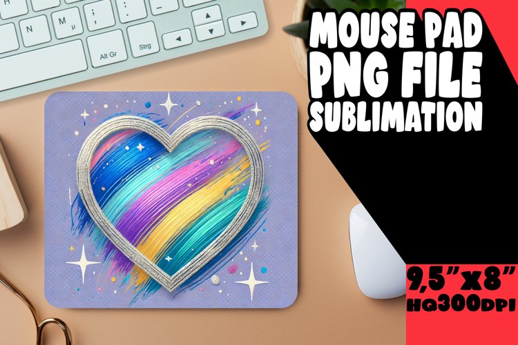 JOYFUL MOUSE MAT ARTISTIC MAGIC, Heart