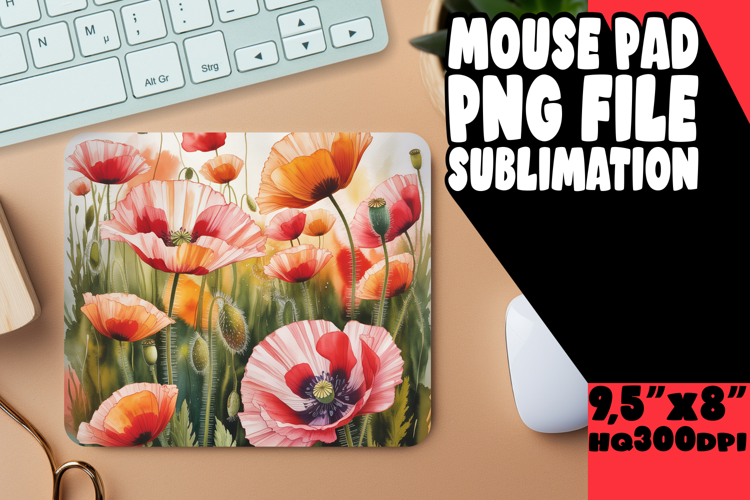 BRIGHT DESK MAT PLAYFUL ART, Flowers