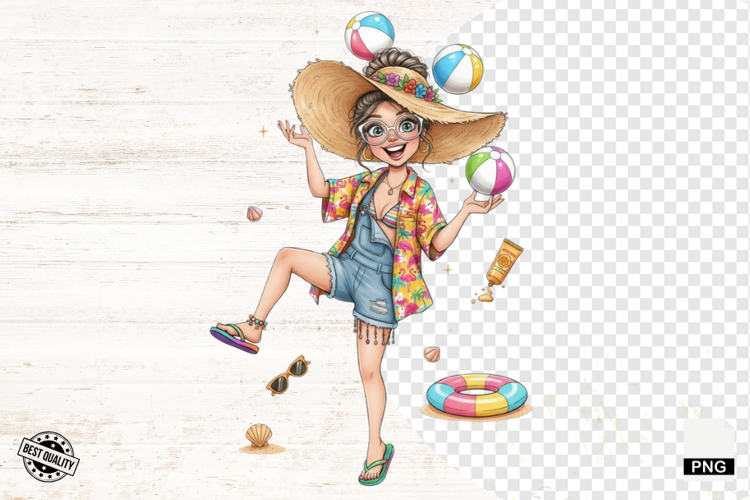 Cute Girl Clipart Image 2