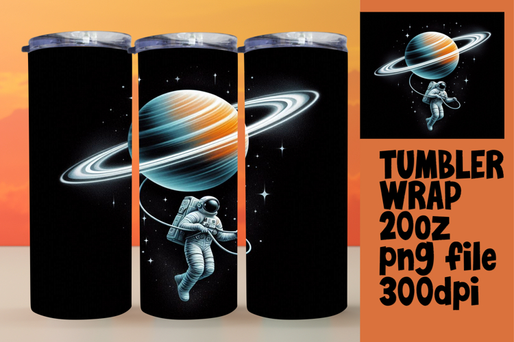 Creative 20oz Tumbler Wrap for Gifts , Astronaut