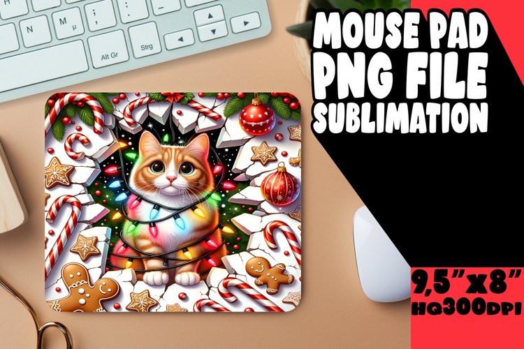 Cheerful 3D Desk Pad for Holidays example image 1