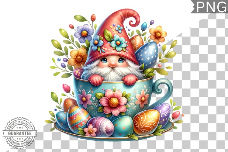 Easter Gnome Sublimation - Clipart PNG Design