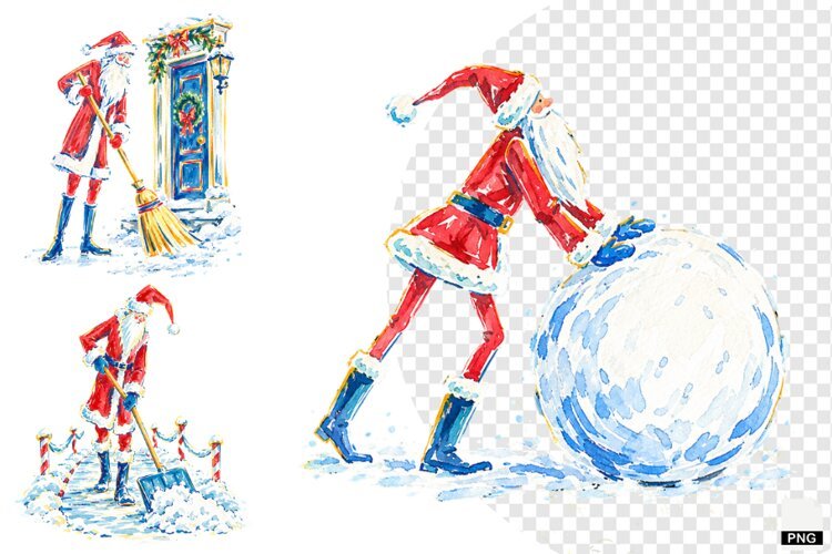 Quirky Santa PNG example image 1