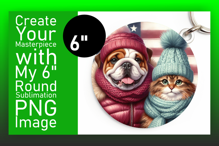 Gorgeous Circle Design Coaster Template , Dog and cat