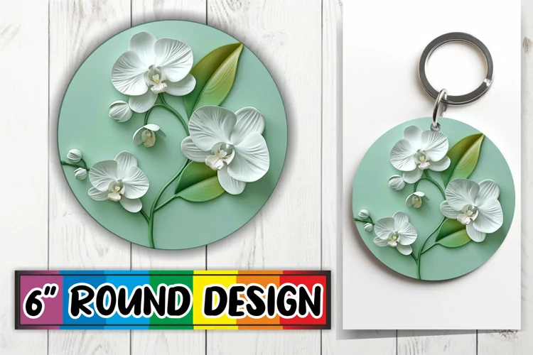 Blossom Paradise: Sublimation Circle Design