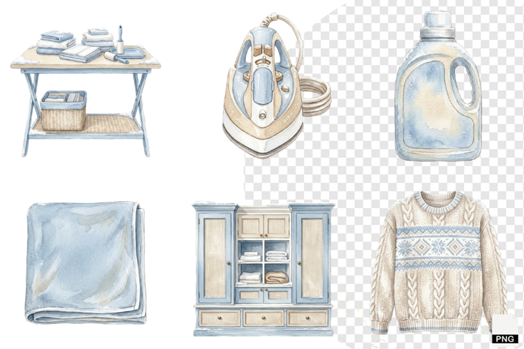Cozy Laundry Time Clipart