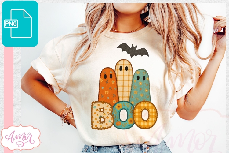 Boo PNG, Cute Halloween ghosts shirt PNG