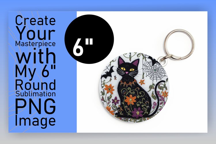 Vibrant Round Design Coaster Template , Halloween
