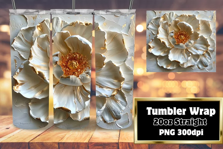 Blossom Burst: 3D Tumbler Design