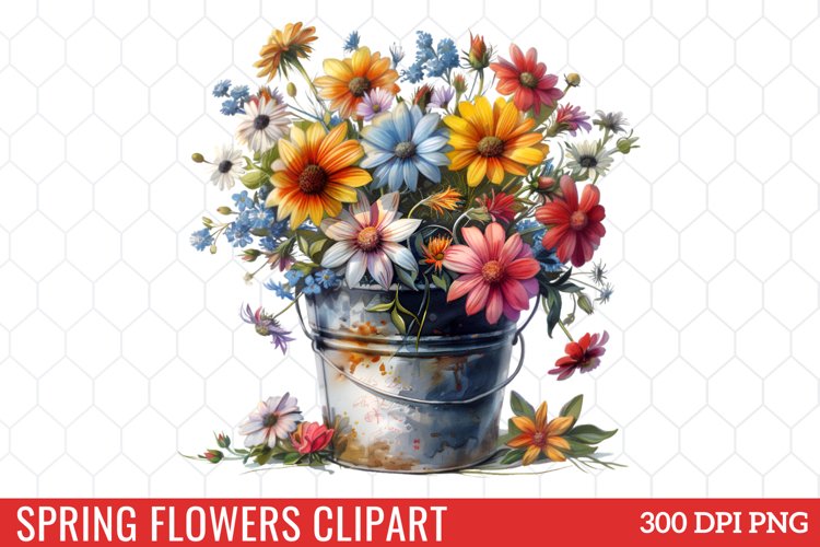 Spring Flowers Clipart Image 15