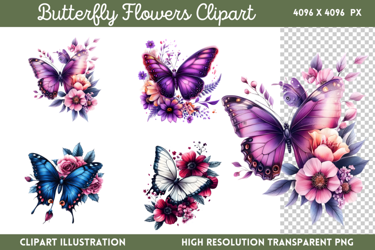 Watercolor Flowers Svg Image 6