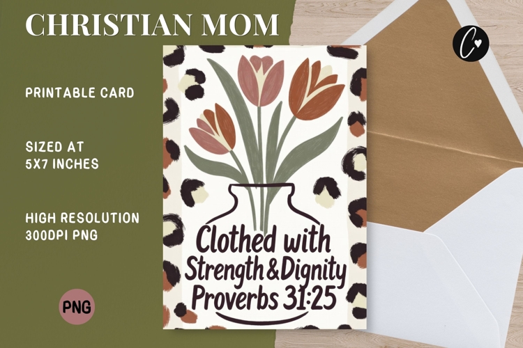 Christian Mothers Day Card | Bible Verse Printable
