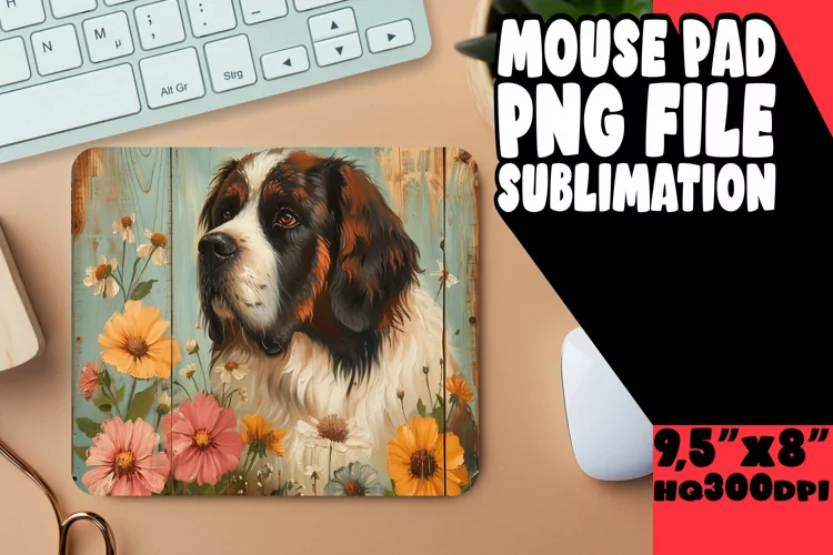 Cute Pooch Wood Sublimation Mat