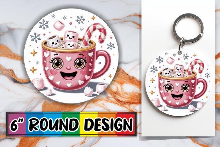 Timeless Circle Car Coasters, Cute Christmas example image 1