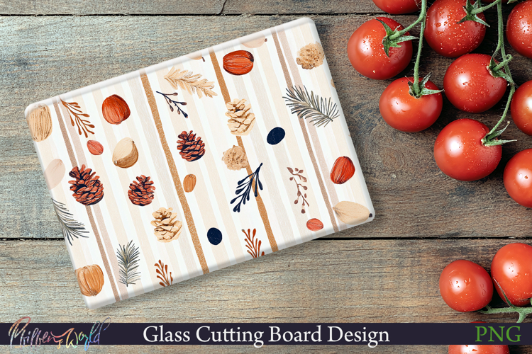Cutting Board Design | Stripes | nuts