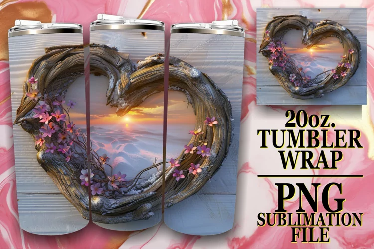 Serene Summer Meadow Tumbler Wrap Sublimation