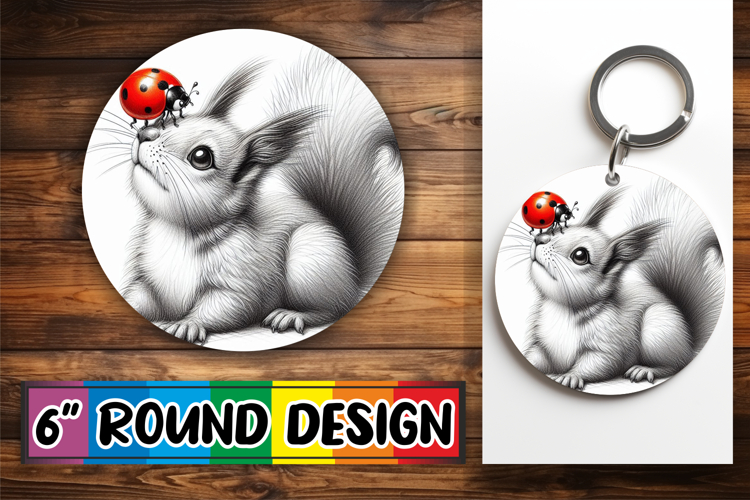 Radiant Sublimation Circle Ornaments PNG, Cute Animals