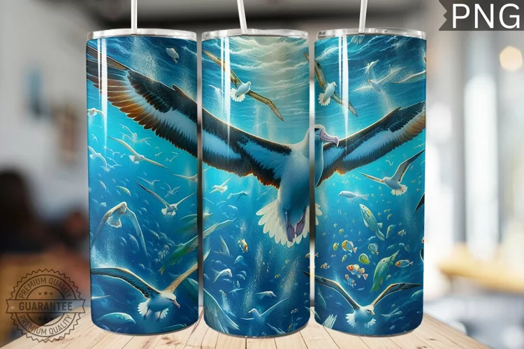 Albatross Tumbler Wrap - Albatross Tumbler Design