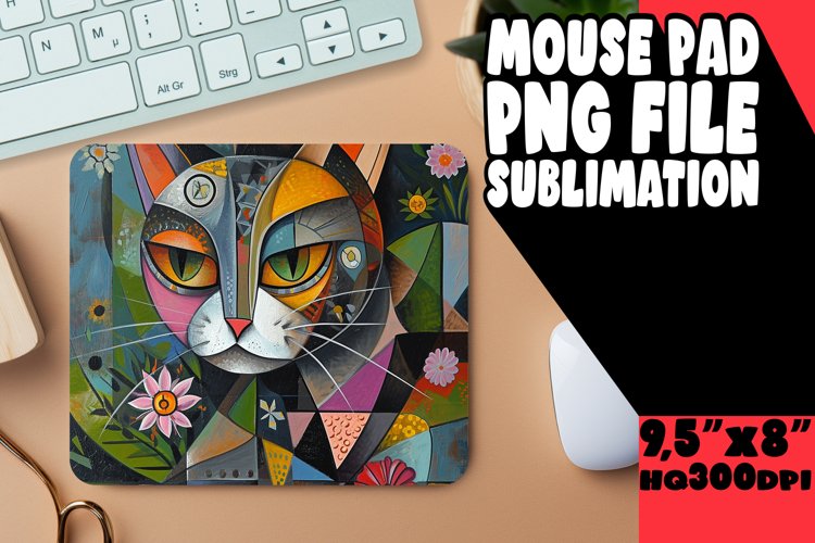 Laugh-Out-Loud Kitty Mouse Mat example image 1