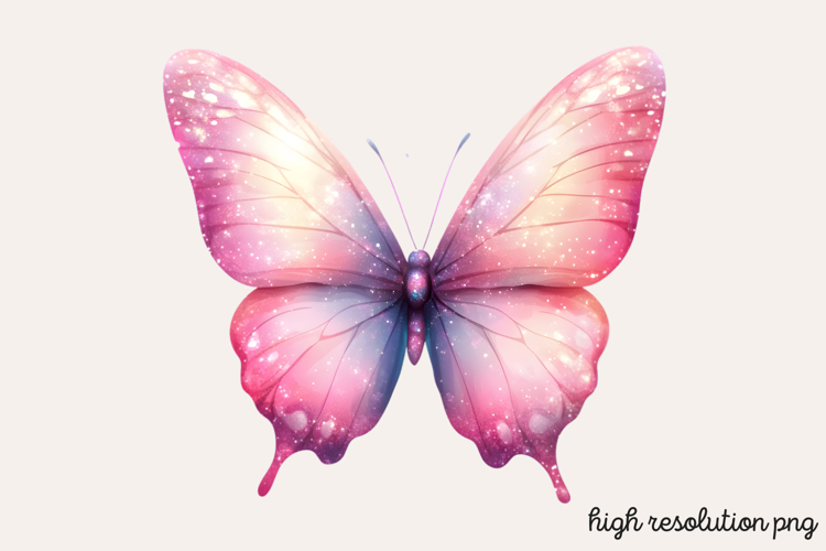 Pink Butterfly Clipart Image 24