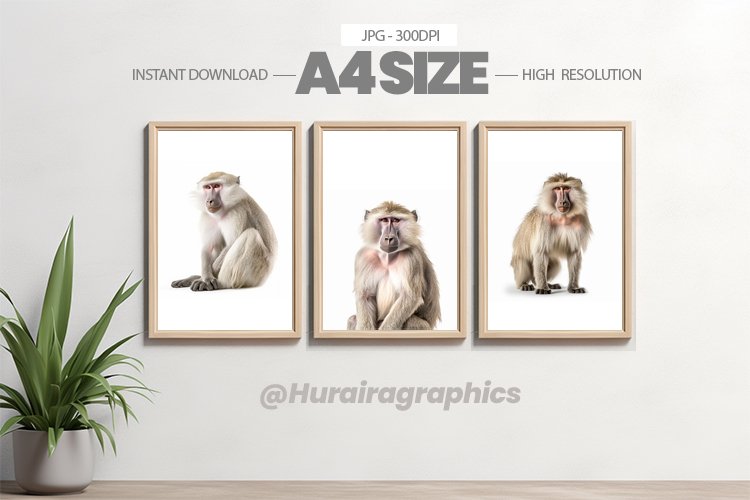 Safari Animal Wall Art - 03 Variations example image 1