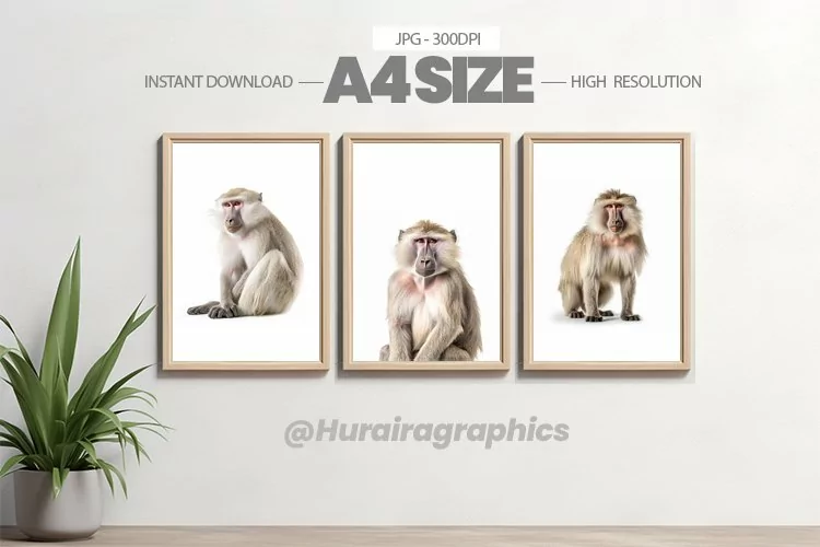 Safari Animal Wall Art - 03 Variations