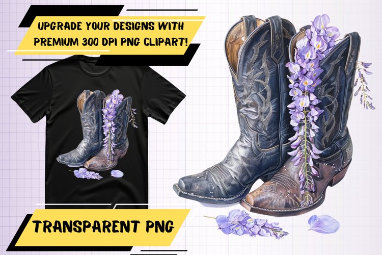 Springtime Spurs: Watercolor Blossom Sublimation